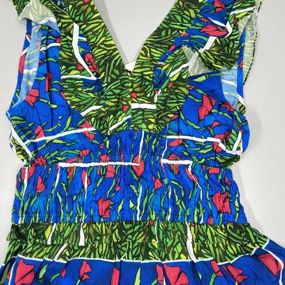 Garrie B Women’s Sleeveless Midi Dress – Blue Multi – Size M – NWT - Picture 4 of 10